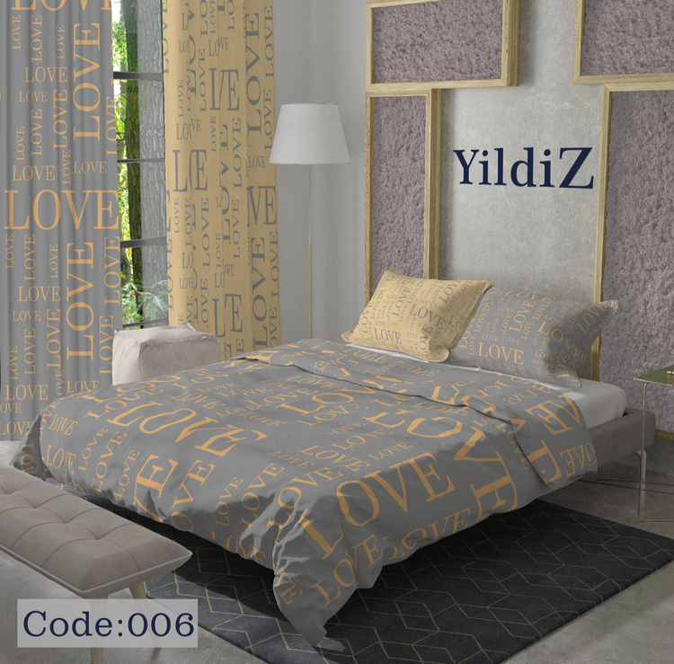 خرید روتختی طوسی love