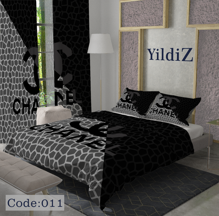 خرید روتختی برند چنل مشکی