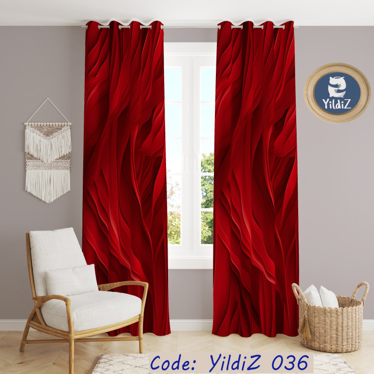 پرده زرشکی کد :yildiz036