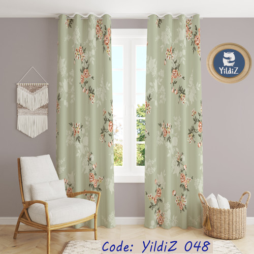 پرده گلدار کد :yildiz048