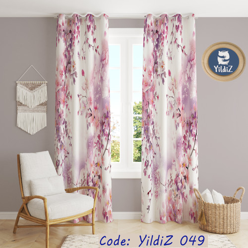 پرده گلدار کد :yildiz049