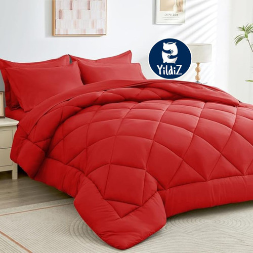 روتختی نخی هتلی تکرنگ قرمز