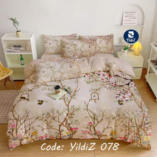 روتختی مخمل گلدار طرح بهشت