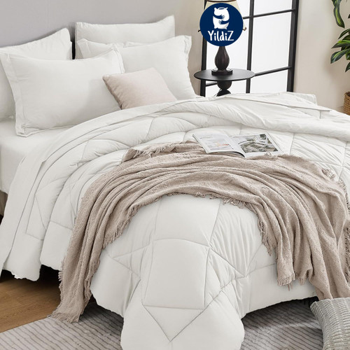 روتختی نخی هتلی تکرنگ سفید