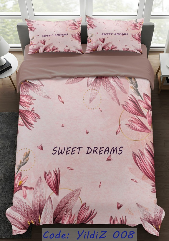 روتختی مخمل لطیف طرح گلدار sweet dreams