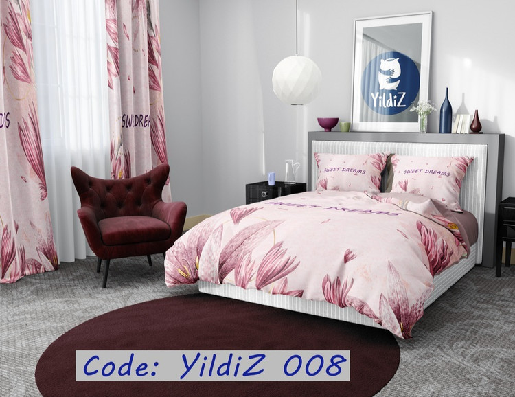 روتختی مخمل لطیف طرح گلدار sweet dreams