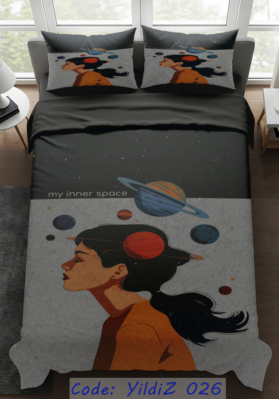 روتختی مخمل لطیف طرح دختر کهکشان galactic girl