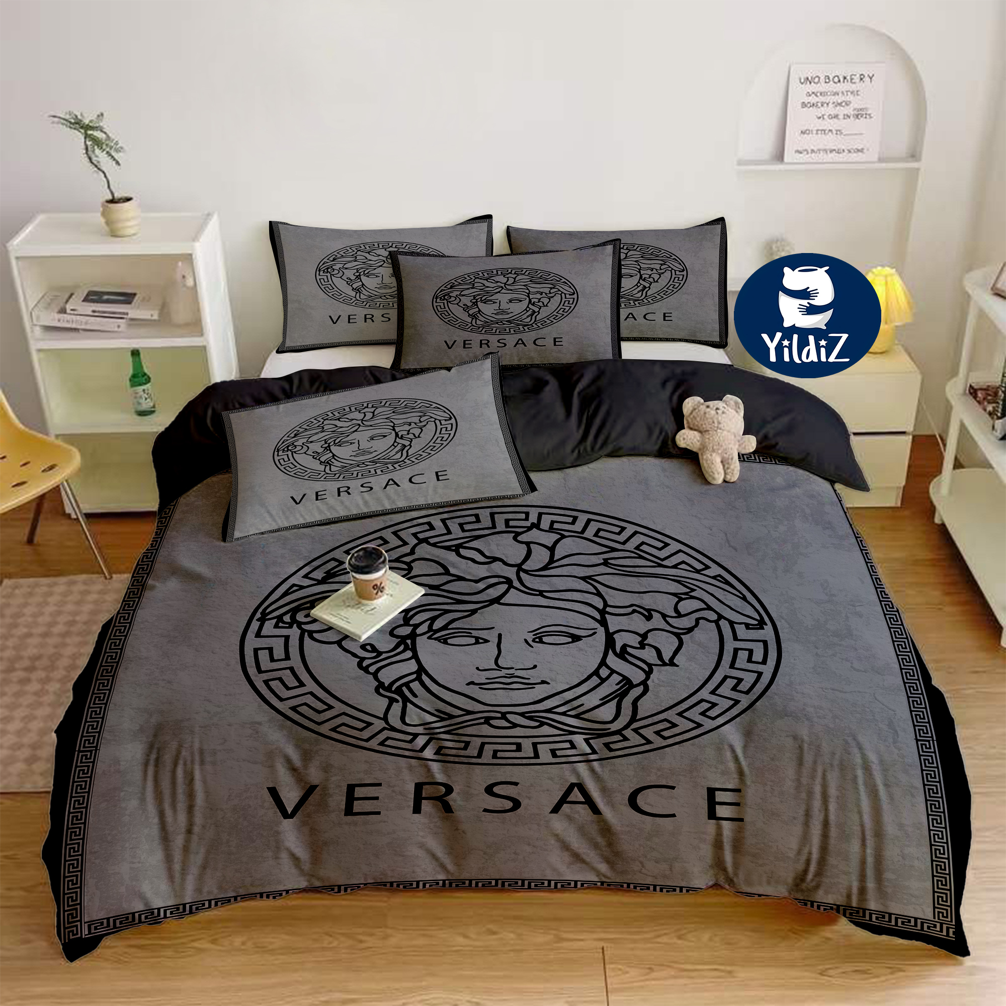 روتختی مخمل لطیف طرح ورساچه