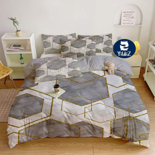 روتختی مخمل لطیف طرح هندسی