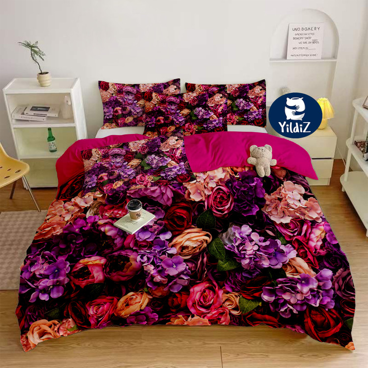 روتختی مخمل لطیف طرح گلدار
