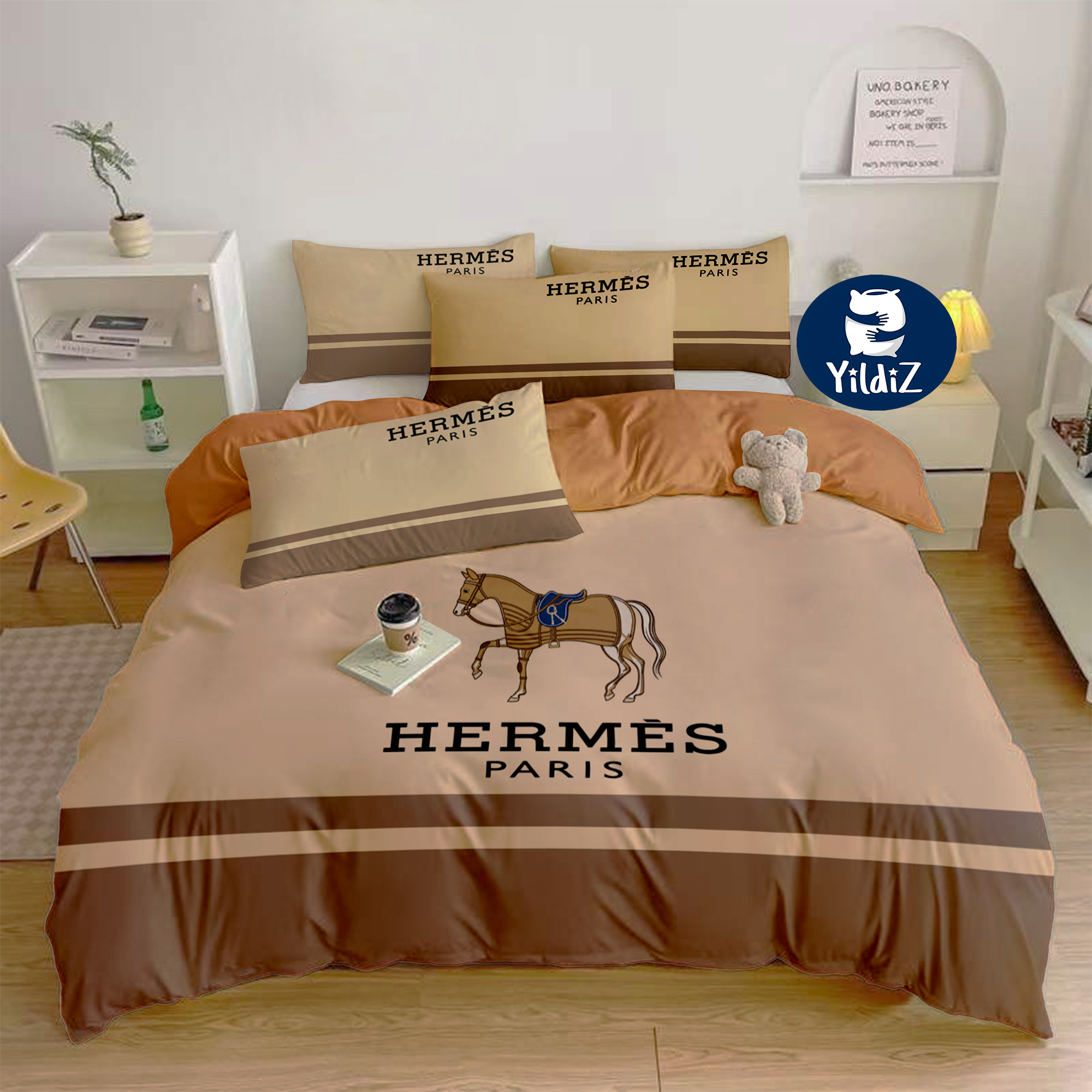 روتختی مخمل لطیف طرح هرمس Hermès Paris